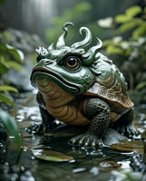 牵着狼巡山的照片