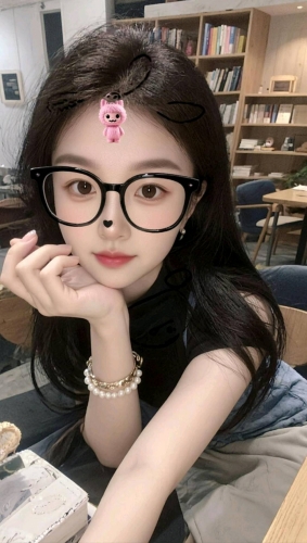 向天空比个耶的照片