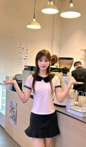吹着风的小女孩的照片